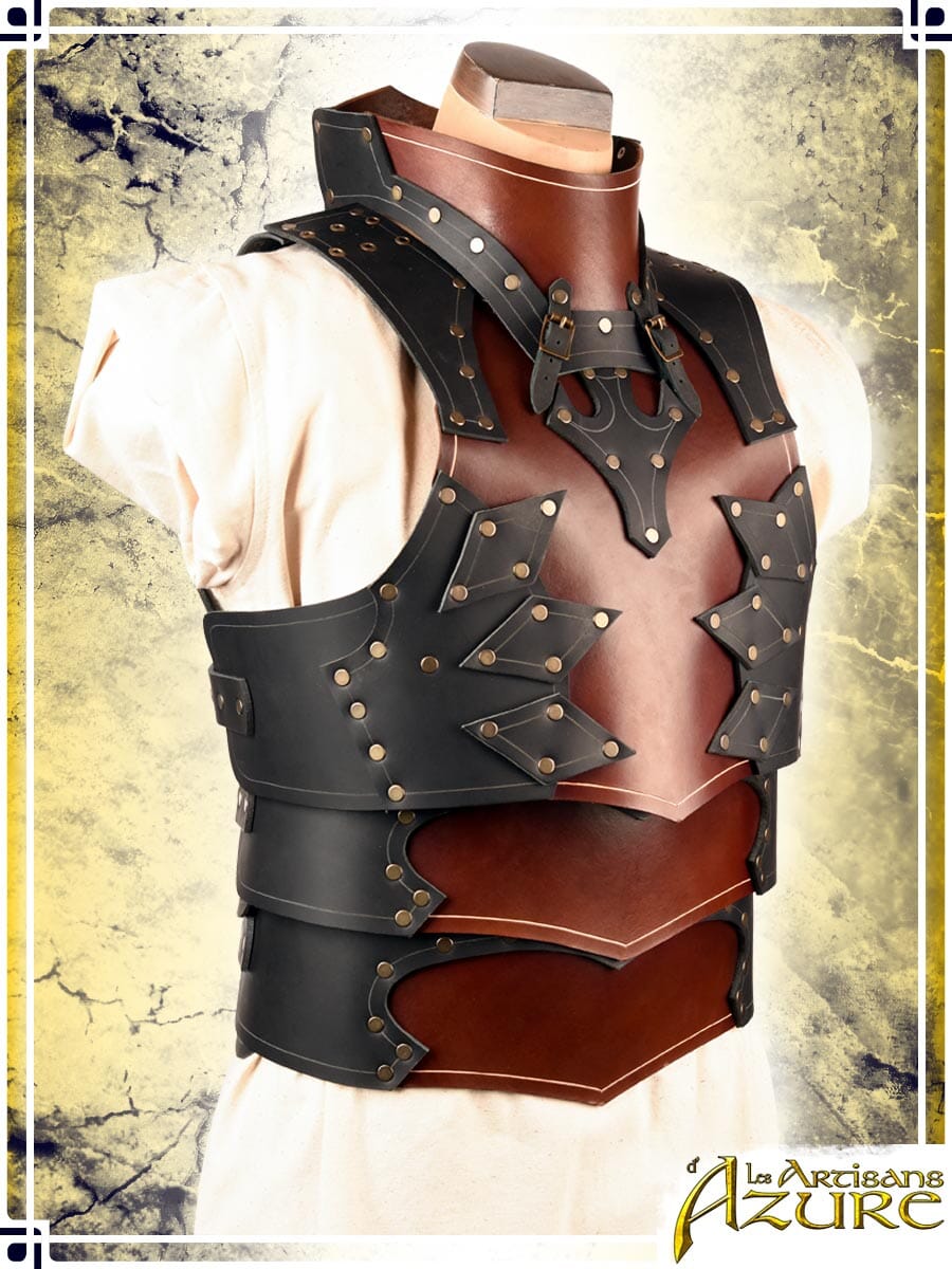 Knight Armor - Torso with gorget Leather Armors Les Artisans d'Azure Medium 