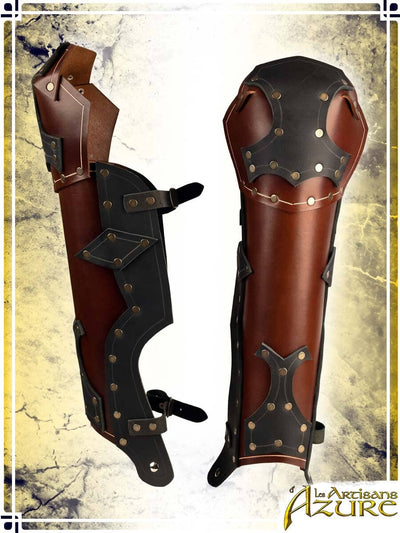 Knight's Greaves Leather Greaves Les Artisans d'Azure 