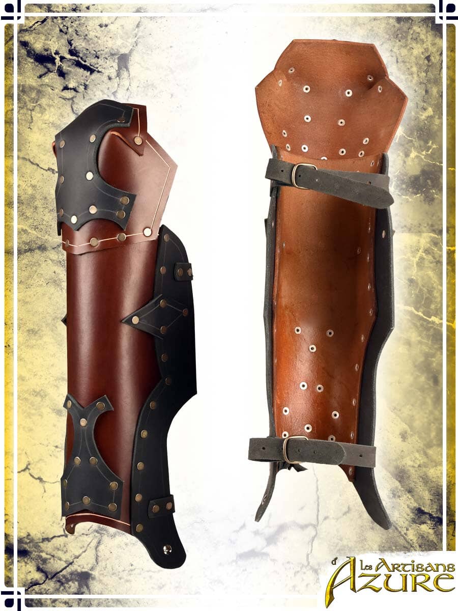 Knight's Greaves Leather Greaves Les Artisans d'Azure 