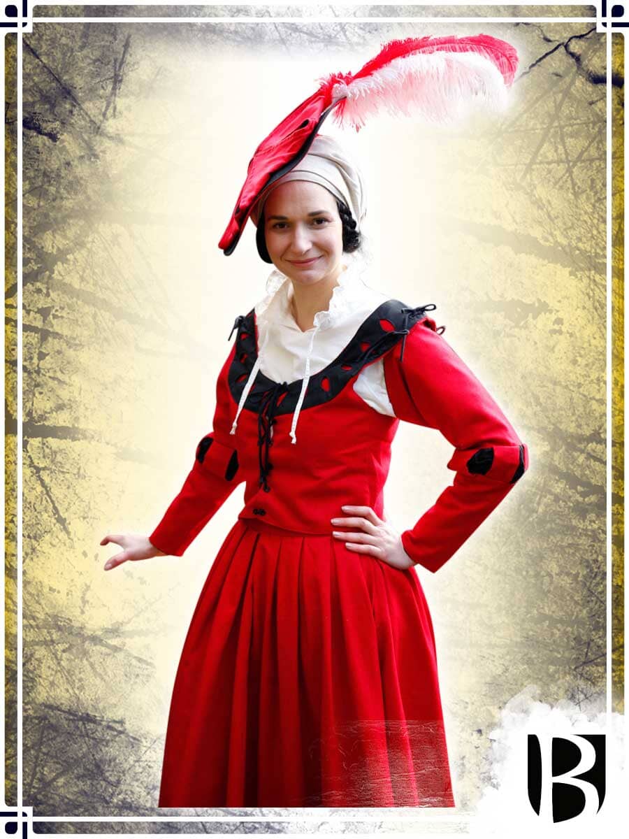 Landsknecht Sleeves Flora - Cuts Surcots & Vests Burgschneider Red|Black Small|Medium 