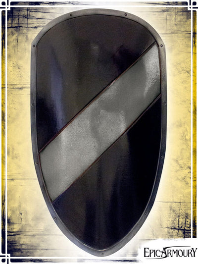 Large Shield Latex Shields Epic Armoury Black|Sliver Tower Shield 