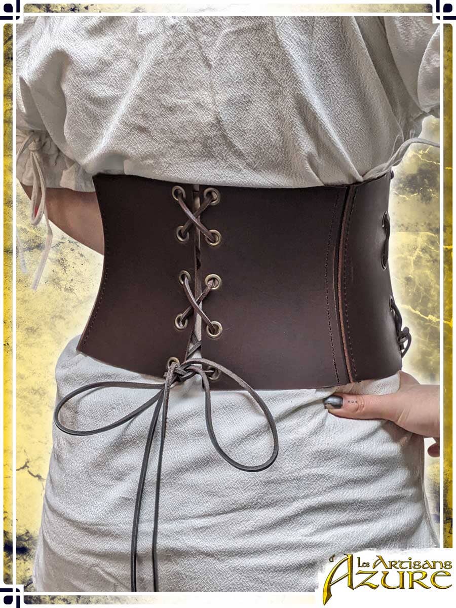 Long Corset Belt Corsets & Large Belts Les Artisans d'Azure Brown Medium 