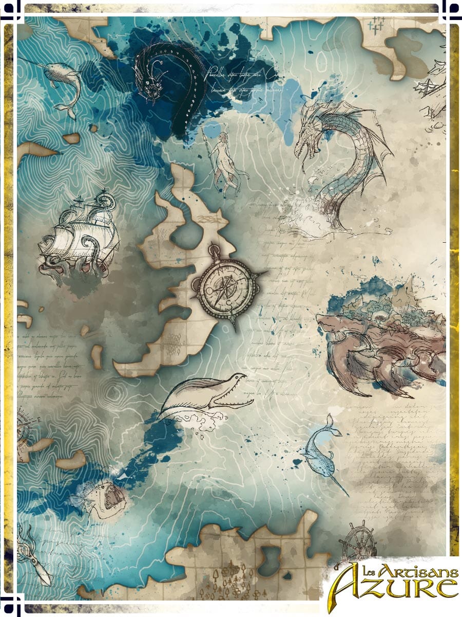 Long Corset Belt Manuscript – Magellan's Map Corsets & Large Belts Les Artisans d'Azure 