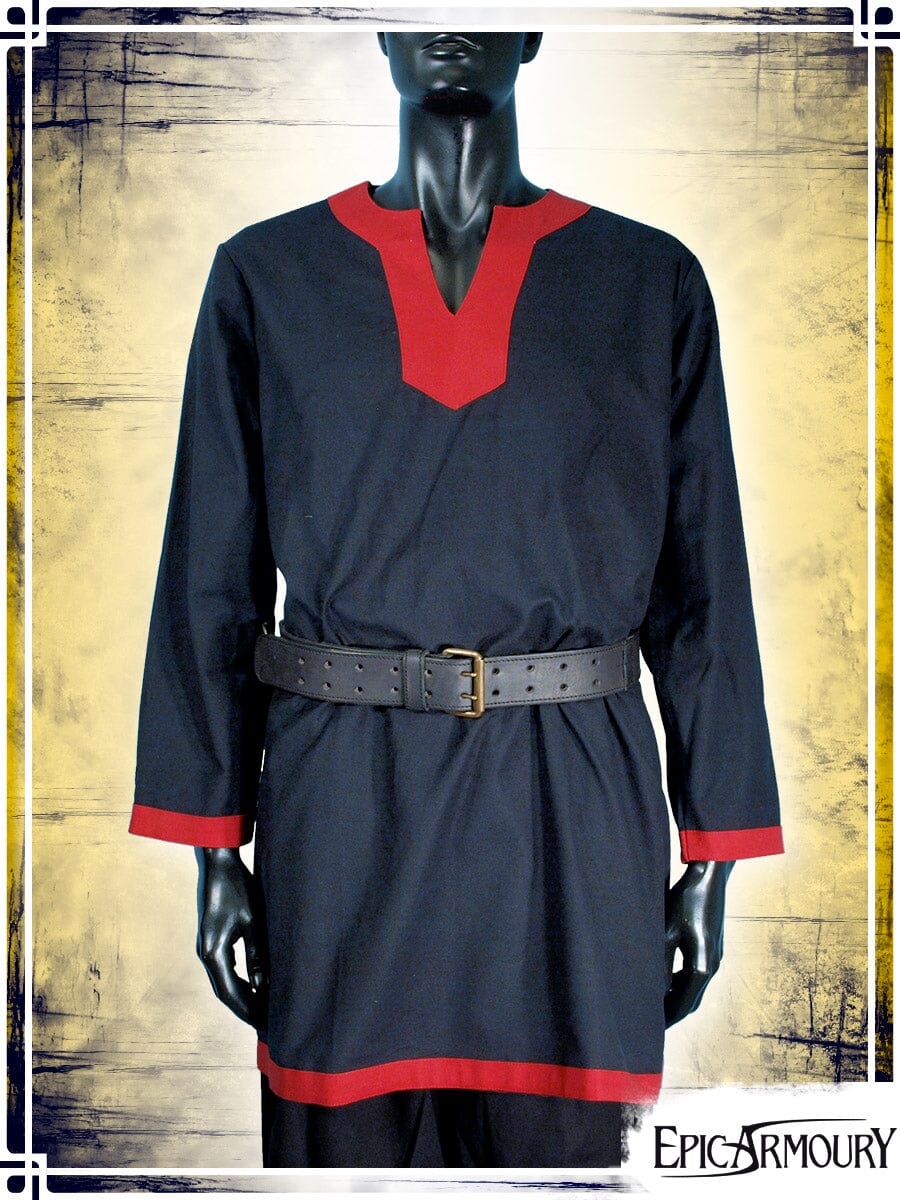Long Sleeves Tunic Tunics Epic Armoury Black|Red XSmall 