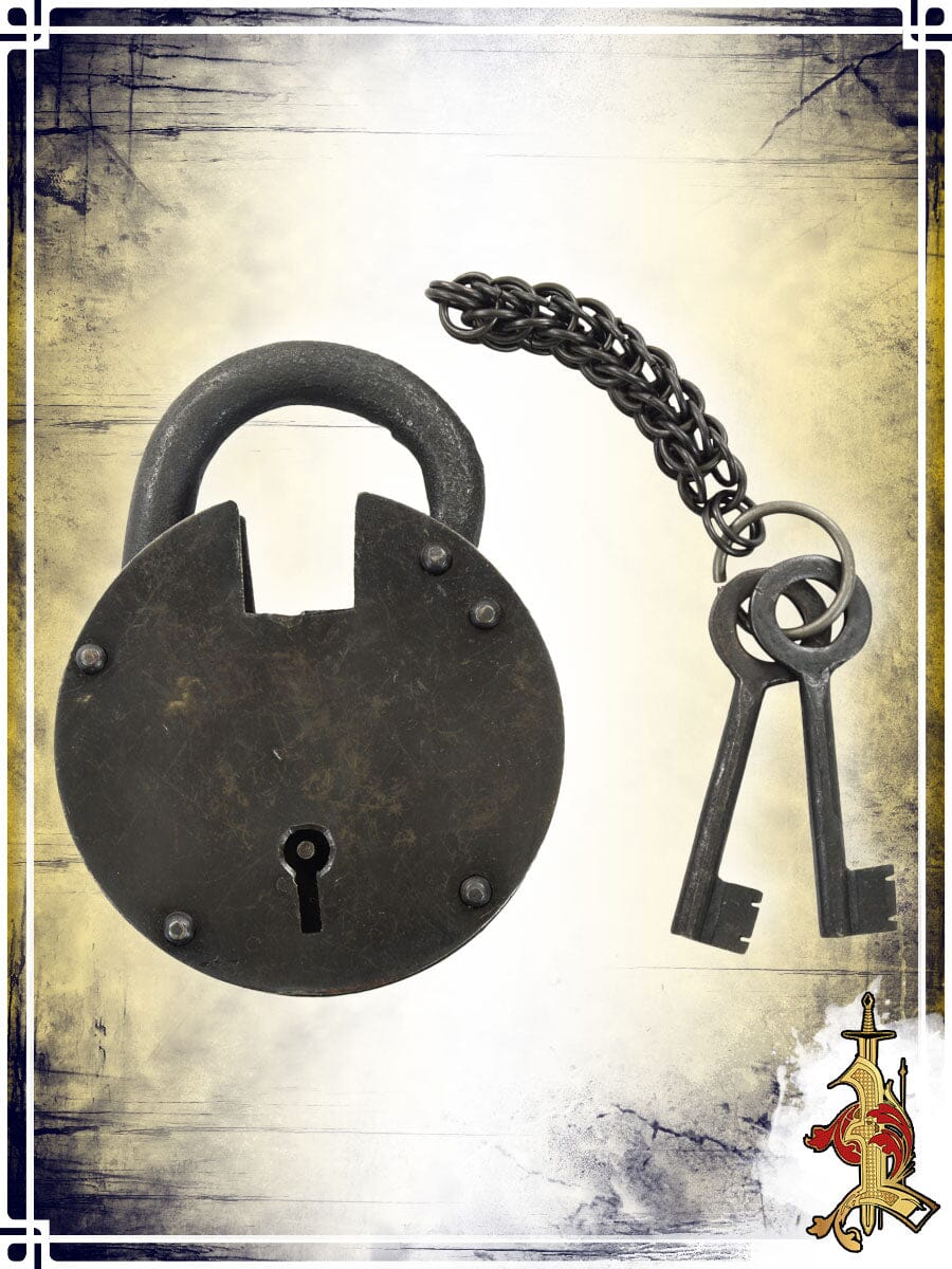Medieval Padlock with 2 keys in chain – LB Games & Other Accessories Burgschneider - Zeughaus 