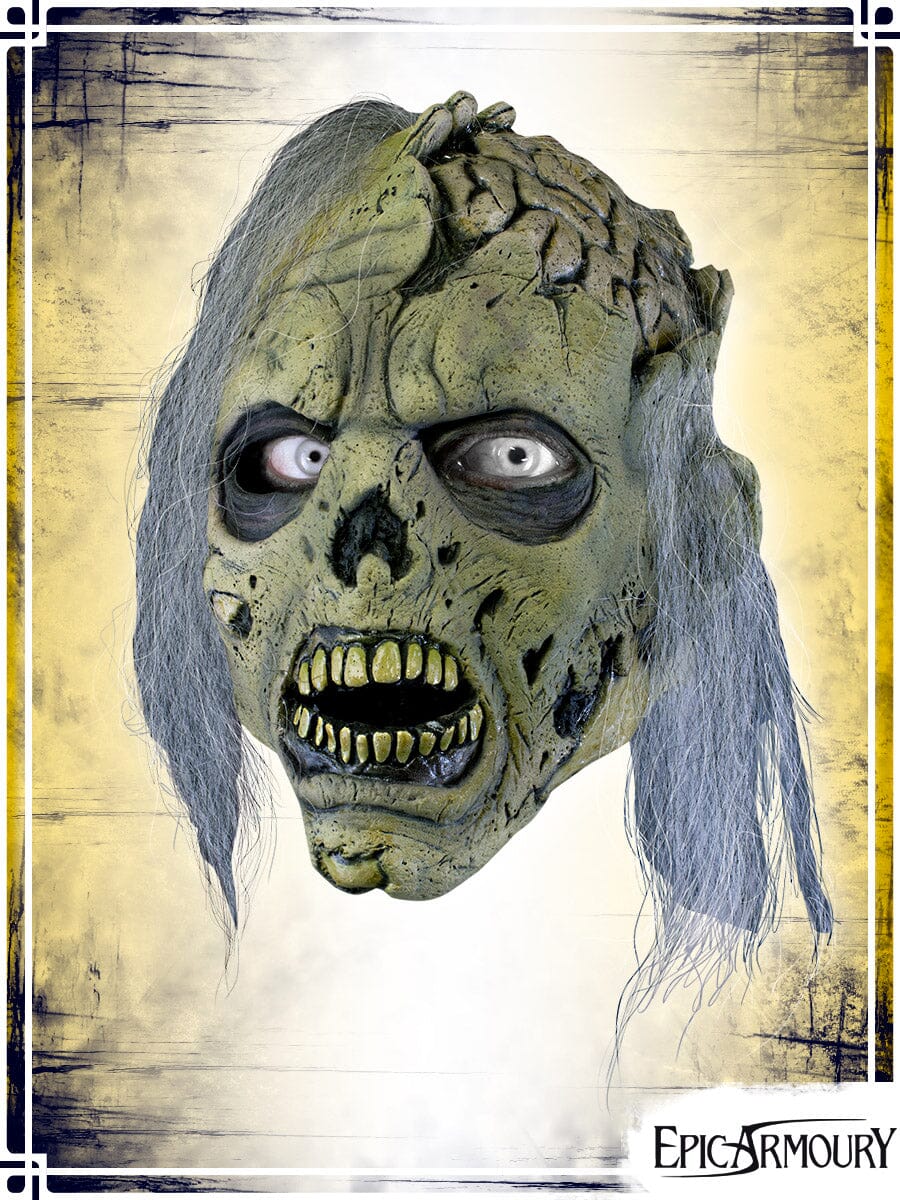 Open Brain Hair Zombie Mask (Medium) Latex Masks Epic Armoury 