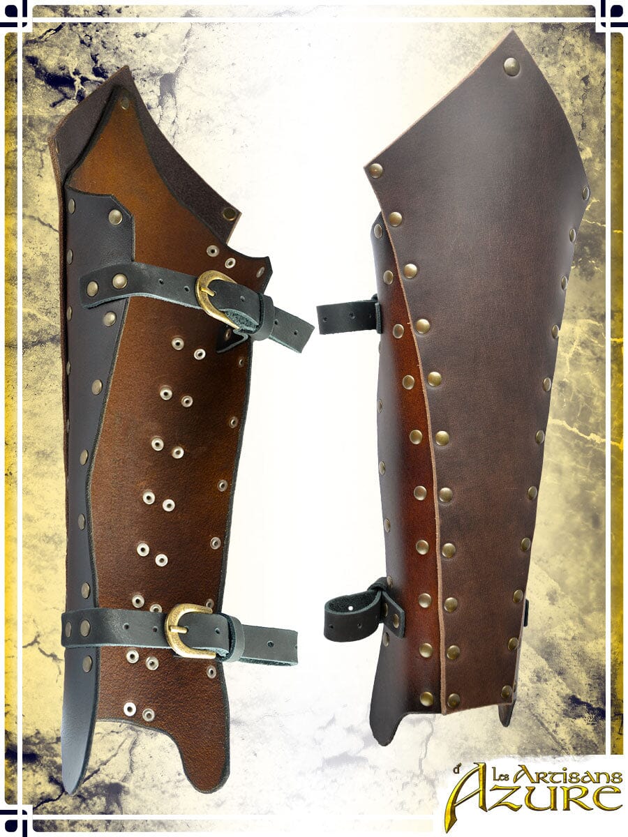 Outlaw Greaves Leather Greaves Les Artisans d'Azure 