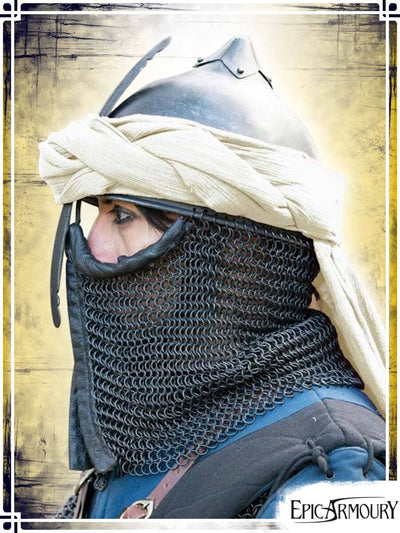 Persian Helmet Plate Helmets Epic Armoury Blackened Mild Steel Large|XLarge 