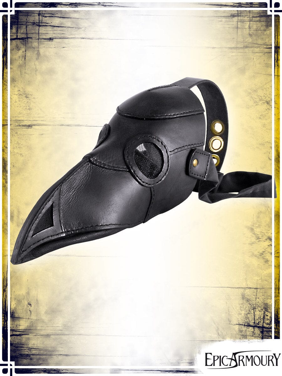 Plague Doctor Mask Leather Masks Epic Armoury Black 