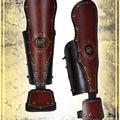 Roman Bracers Leather Bracers Les Artisans d'Azure 
