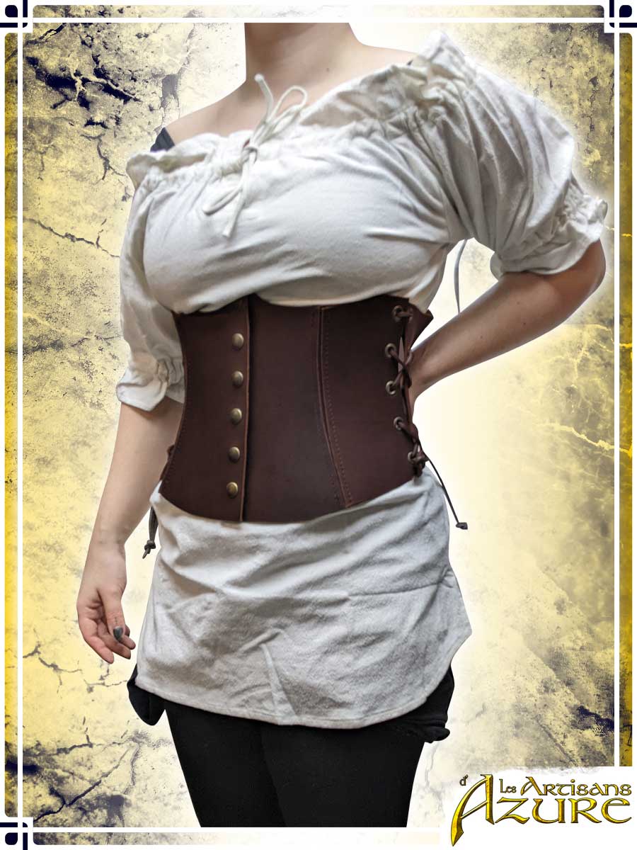 Long Corset Belt Corsets & Large Belts Les Artisans d'Azure XSmall Brown 