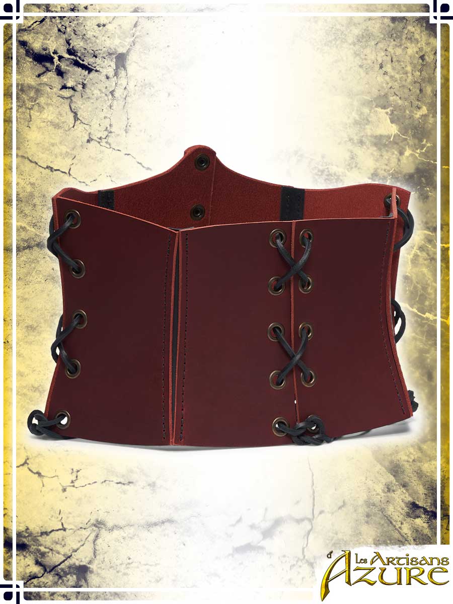 Long Corset Belt Corsets & Large Belts Les Artisans d'Azure XSmall Red 