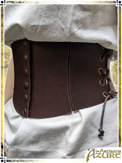 Short Corset Belt Corsets & Large Belts Les Artisans d'Azure XSmall Brown 