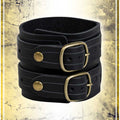 Bracelet with 2 straps Jewelry Les Artisans d'Azure Black 