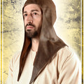 Leather Long Hood Leather Hats Les Artisans d'Azure Brown 