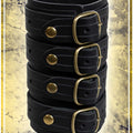 Bracelet with 4 straps Jewelry Les Artisans d'Azure Black 