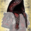 Bloodwalker Leather Hood Hoods Les Artisans d'Azure 