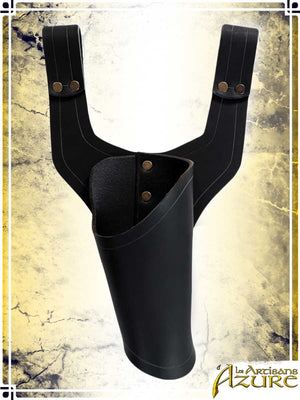 Pistol Holster Pistols Les Artisans d'Azure Left Hand Black 