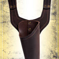 Pistol Holster Pistols Les Artisans d'Azure Right Hand Brown 