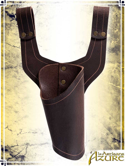Pistol Holster Pistols Les Artisans d'Azure Right Hand Brown 