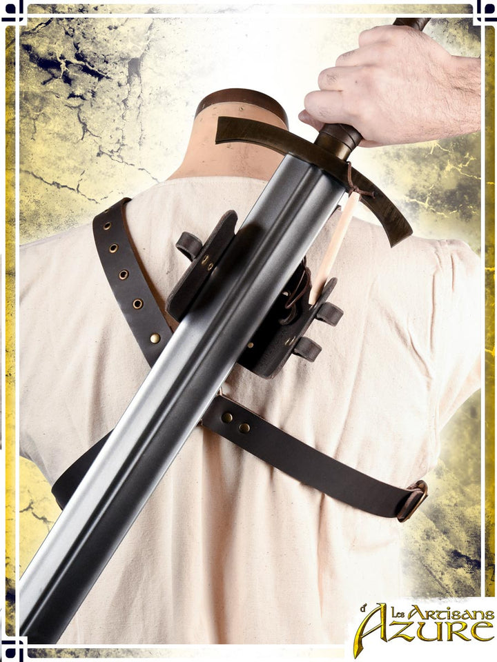 Quick Release Scabbard - Medieval leather accessory for LARP – Les