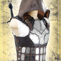Scoundrel Armor with Hood and Stainless Steel Plate Armors Les Artisans d'Azure 