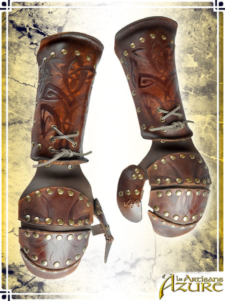 Viking Gauntlets - Medieval leather armor for LARP – Les Artisans