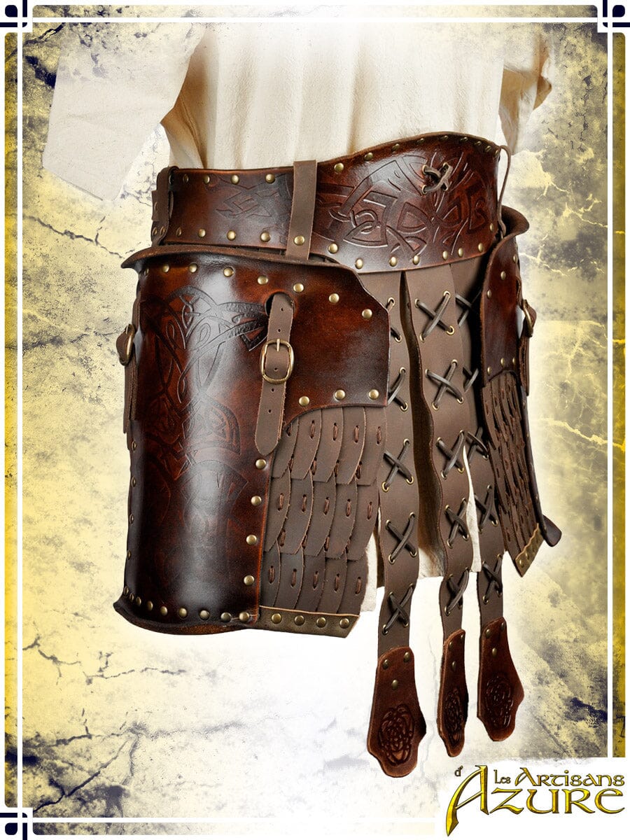 Viking Large Belt with Tassets Combat Belts Les Artisans d'Azure 