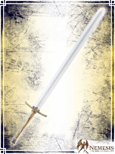 Knight's Sword Swords (Web) Ateliers Nemesis - Artisan Classic Brass Bastard Wooden Handle