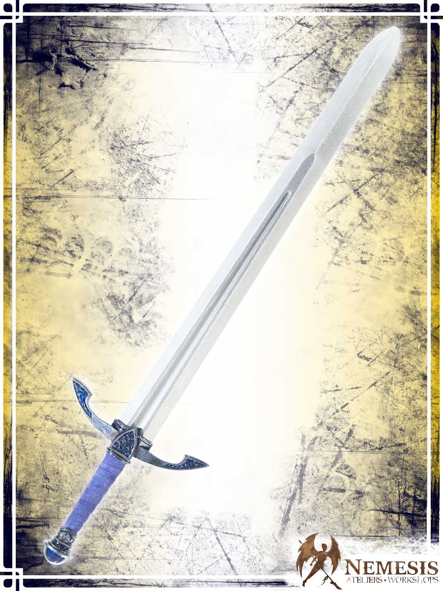 Gem Slash Sword Swords (Web) Ateliers Nemesis - Artisan Sapphire Medium Classic Finish