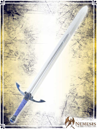 Gem Slash Sword Swords (Web) Ateliers Nemesis - Artisan Sapphire Medium Classic Finish