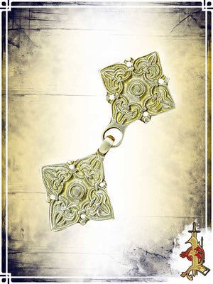 Brass Viking Cloak Clasp Brooch Buttons & Fasteners Lord of Battles 