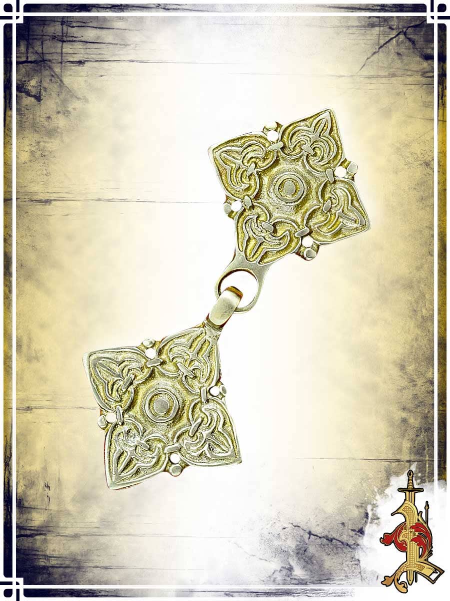 Brass Viking Cloak Clasp Brooch Buttons & Fasteners Lord of Battles 