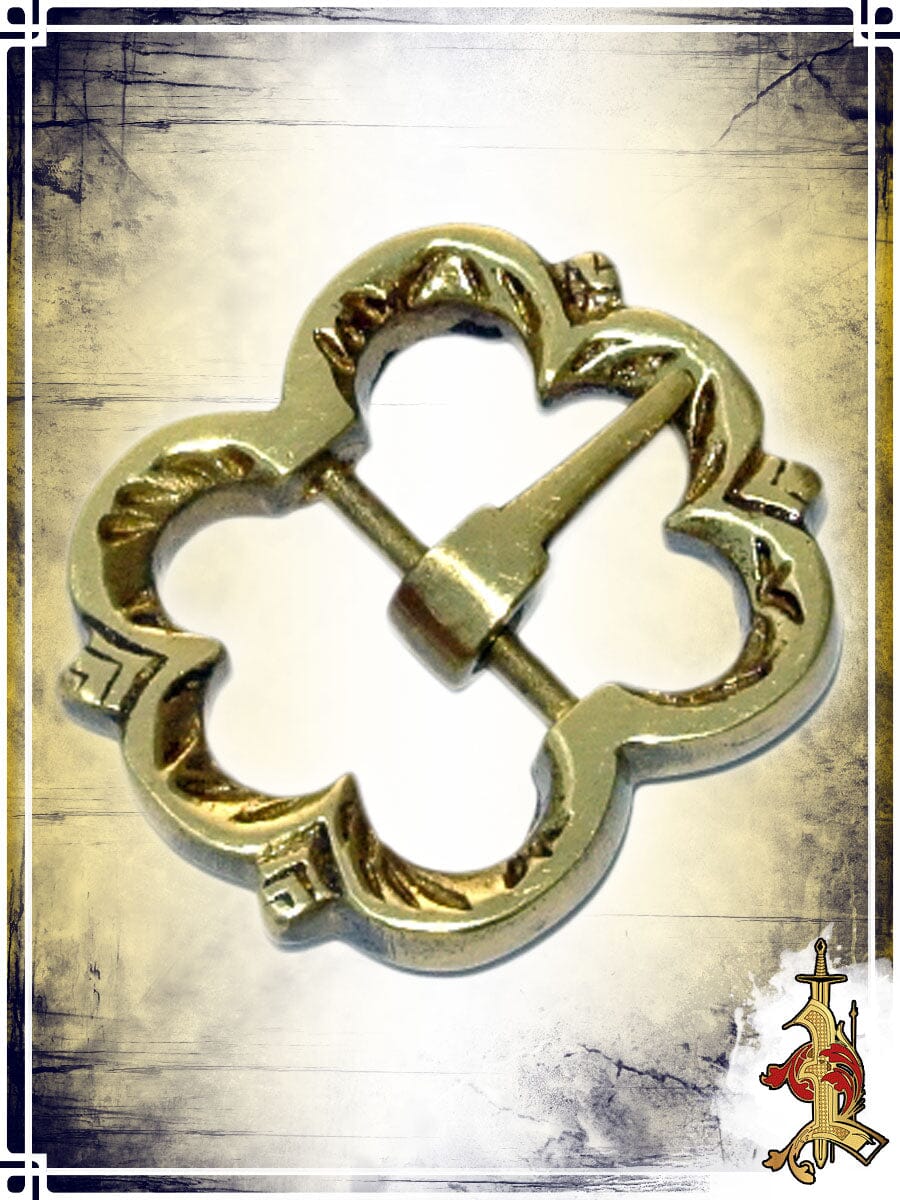 Brass Buckle 1in ½ – Flower Buckles & Belt Tips Lord of Battles 