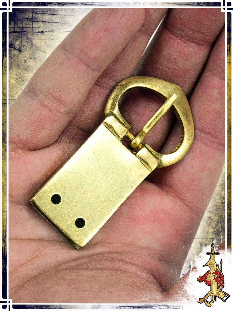 Brass Buckle 3/4in with Rivets – LB Buckles & Belt Tips Lord of Battles 
