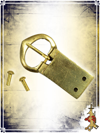 Brass Buckle 3/4in with Rivets – LB Buckles & Belt Tips Lord of Battles 