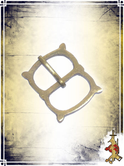 Brass Buckle with spikes - LB Buckles & Belt Tips Lord of Battles 