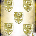 Large Brass Eagle Concho (set of 5) Reenactment Hardware Lord of Battles 