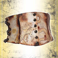 Short Corset Belt Manuscript – Fantastic Bestiary Corsets & Large Belts Les Artisans d'Azure 