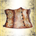 Long Corset Belt Manuscript – Fantastic Bestiary Corsets & Large Belts Les Artisans d'Azure 