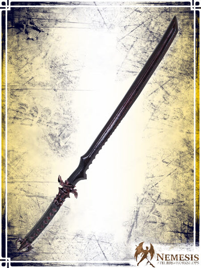 Dark Blood Katana Swords (Web) Ateliers Nemesis - Artisan Red Bastard Classic Finish