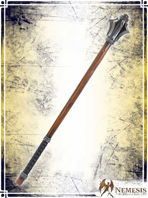 Flanged Mace Maces & Warhammers Nemesis Workshops - Artisan Classic Finish Bastard Wood