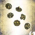 Antiqued Brass Button (Set of 6) Buttons & Fasteners Lord of Battles 