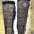Nomad Greaves Leather Greaves Les Artisans d'Azure 