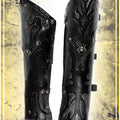Assassin Greaves Leather Greaves Les Artisans d'Azure 