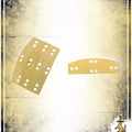 Brass Lamellar Plates 20ga - LB (Pack of 20) Scales & Straps Lord of Battles 