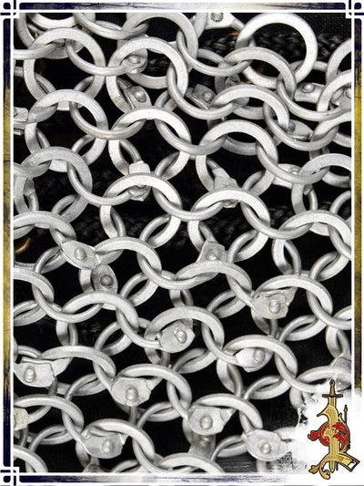 Aluminium Riveted Chainmail Mantle – 10mm 16ga – LB Chainmail Coifs Lord of Battles 