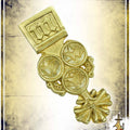 Trefoil Medieval Brass Belt Chape Buckles & Belt Tips Lord of Battles 