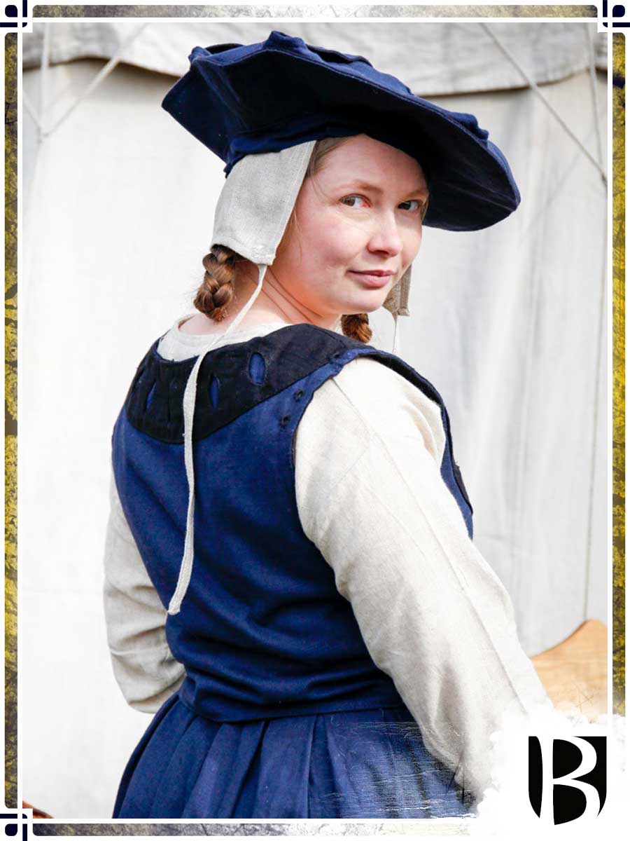 Landsknecht Bodice Flora Surcots & Vests Burgschneider Blue|Black Large 