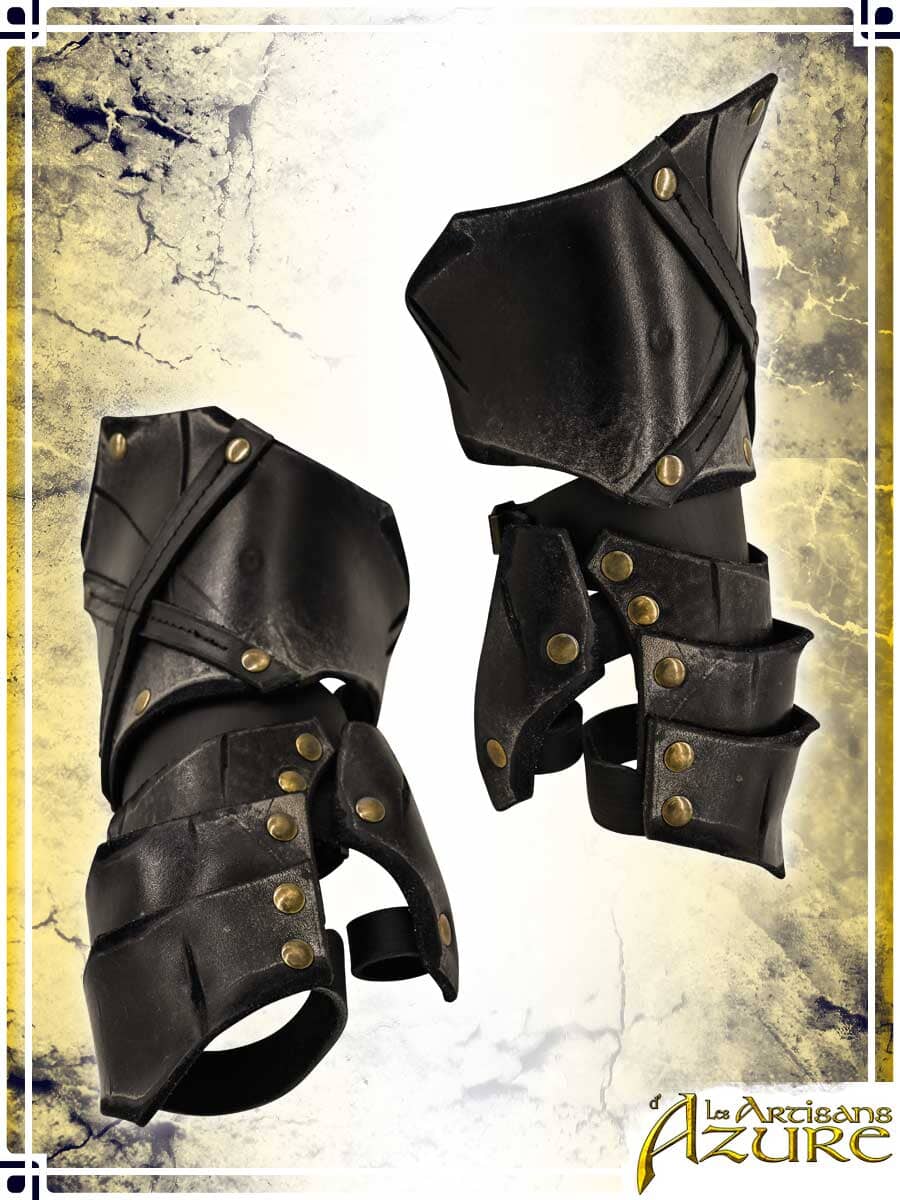 Ashwalker Gauntlets Leather Bracers Les Artisans d'Azure 